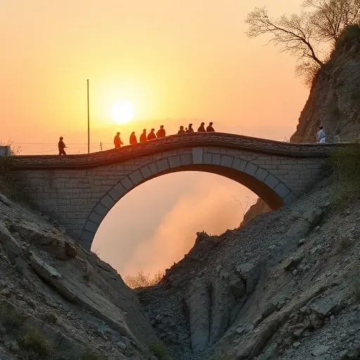 Необычный мост спас жителей от схода оползня после внезапных сильных дождей