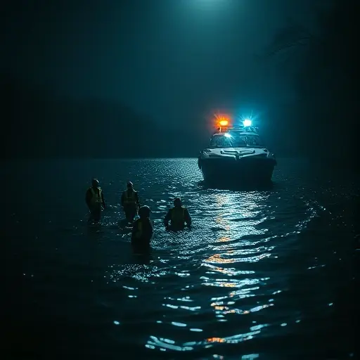 Необычный случай задержания преступников, скрывшихся в водоеме после ограбления банка